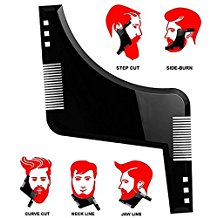 Peigne avec guide pour le rasage du contour de barbe